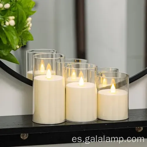 Vela electrónica sin humo para decoración de vacaciones